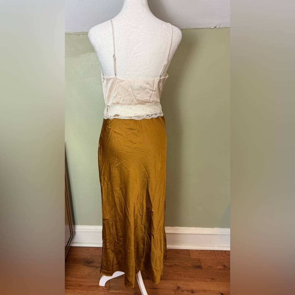 Abercrombie & Fitch Satin/Lace Maxi Slip Dress - Picture 3 of 7